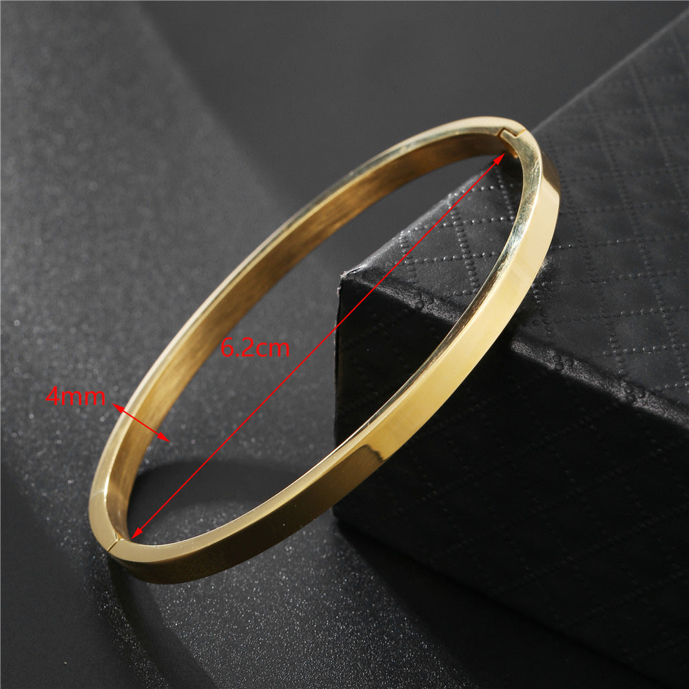 Wholesale Titanium steel gold-plated bracelet